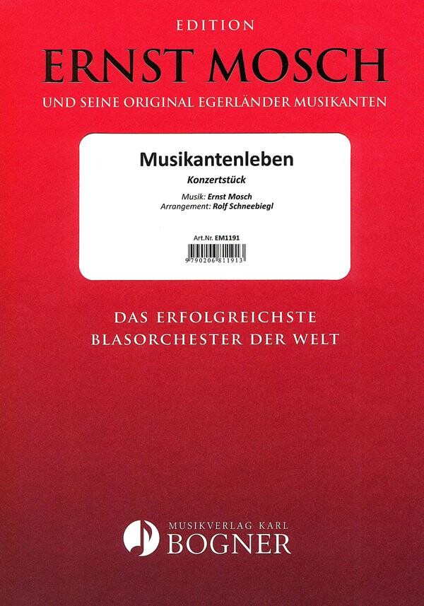 Musiknoten Musikantenleben, Mosch/Schneebiegl