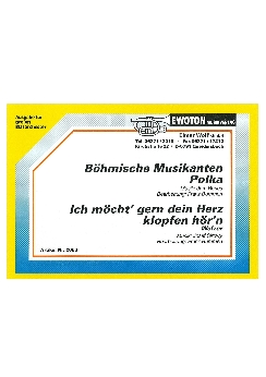 Musiknoten Böhmische Musikanten, Benes/Bummerl