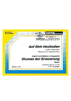 Musiknoten Blumen der Erinnerung, Pleyer/Bummerl