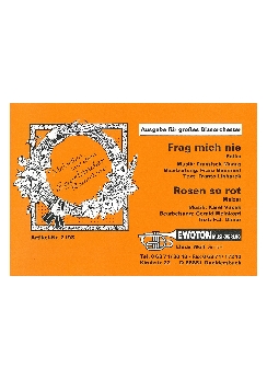 Musiknoten Frag mich nie, Manas/Bummerl