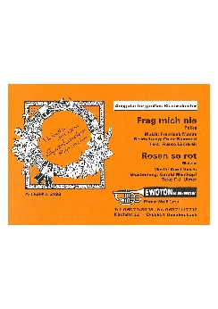 Musiknoten Rosen so rot, Vacek/Weinkopf