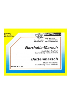 Musiknoten Narrhalla - Marsch Bummerl