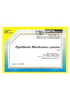 Musiknoten Egerländer Musikanten spielen, Poncar/Bummerl