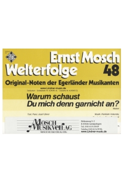 Musiknoten Warum schaust du mich denn gar nicht an, Bummerl
