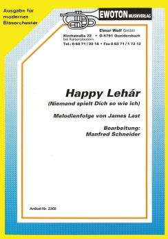 Musiknoten Happy Lehar, Last/Schneider