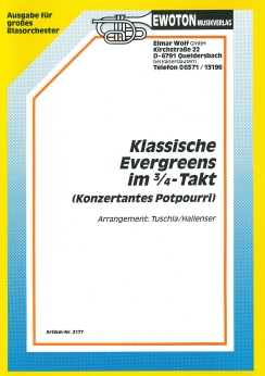 Musiknoten Klassische Evergreens im 3/4-Takt, Tuschla-Hallenser