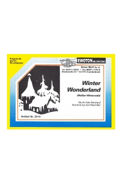 Musiknoten Winter Wonderland, Bernhard/Bell