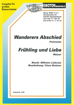 Musiknoten Frühling und Liebe/Wanderers Abschied (Polonaise), Lüdecke/Bottner