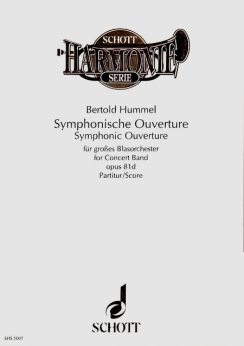 Musiknoten Symphonische Ouverture - op. 81d, Bertold Hummel