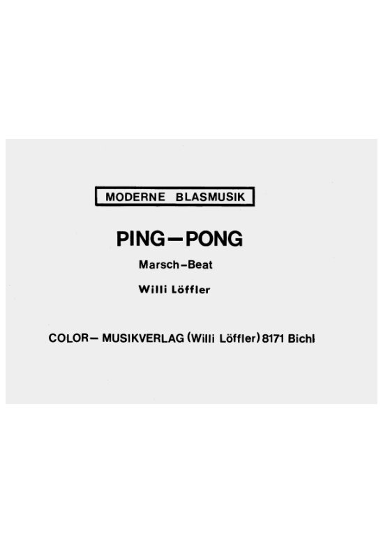 Musiknoten Ping-Pong, Löffler
