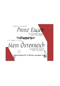 Musiknoten Prinz-Eugen-Marsch, Leonhardt/Mein Österreich, Suppé/Kliment