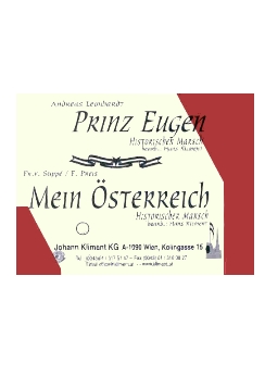 Musiknoten Prinz Eugen-Marsch, 	Leonhardt/Kliment