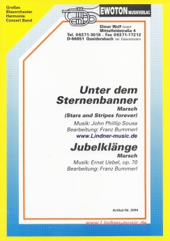 Musiknoten Unter dem Sternenbanner/Jubelklänge, Sousa/Uebel/Bummerl