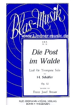 Musiknoten Die Post im Walde, Schäffer/Breuer