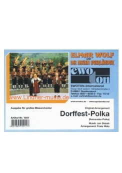Musiknoten Dorffest-Polka, Slabak/Watz
