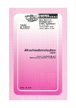 Musiknoten Abschiedsmelodien, Schneider Musiknoten Abschiedsmelodien, Schneider