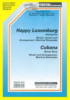 Musiknoten Happy Luxemburg/Cubana, James Last/Schneider