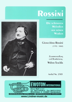 Musiknoten Rossini, die schönsten Melodien, Tuschla
