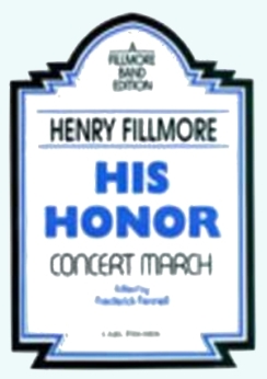 Musiknoten His Honor, Fillmore/Fennell