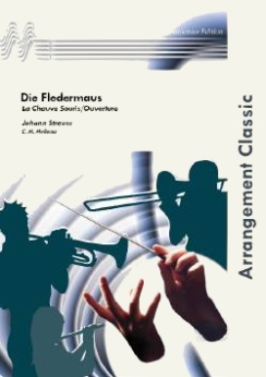 Musiknoten Die Fledermaus, Ouverture, Strauss/Mellema