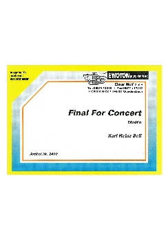 Musiknoten Final For Concert, Bell
