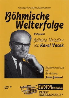 Musiknoten Böhmische Welterfolge, Vacek/Bummerl