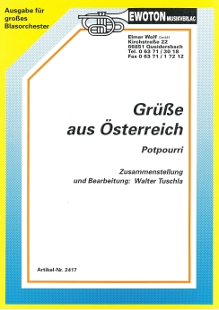 Musiknoten Grüße aus Österreich, Tuschla