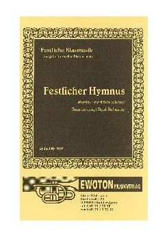 Musiknoten Festlicher Hymnus, Silcher/Schestag