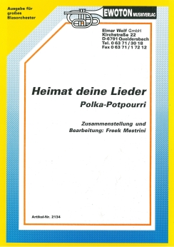 Musiknoten Heimat deine Lieder, Mestrini