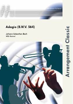 Musiknoten Adagio BWV 564, Bach/Hautvast