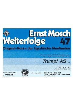 Musiknoten Trumpf As, Vacek/Bummerl