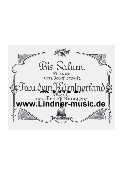 Musiknoten Treu dem Kärntnerland, Kummere/Bis Salurn, Frank