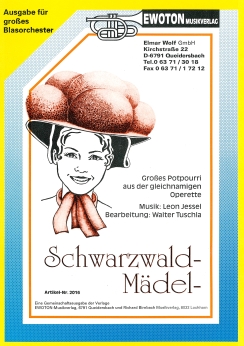 Musiknoten Schwarzwaldmädel, Jessel/Tuschla