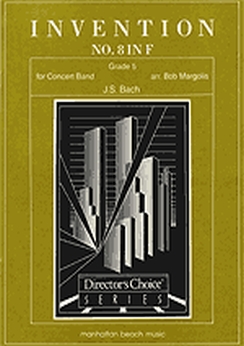 Musiknoten Invention No.8 in F, Bach/Margolis