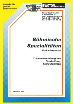 Musiknoten Böhmische Spezialitäten, Bummerl Musiknoten Böhmische Spezialitäten, Bummerl