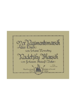 Musiknoten 92er Regimentsmarsch/Radetzky Marsch, Kliment