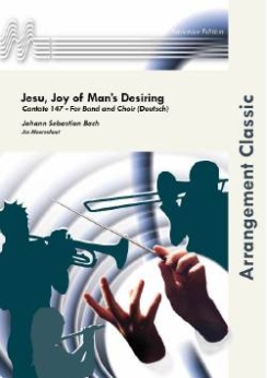 Musiknoten Jesu, Joy of Man's Desiring, Bach/Moerenhout