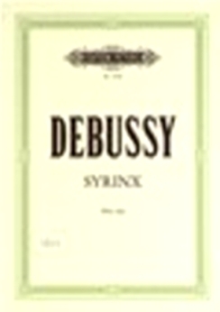 Musiknoten Syrinx, Claude Debussy