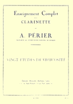 Musiknoten 20 Etudes De Virtuosite - Clarinette, Périer (sofort lierbar)