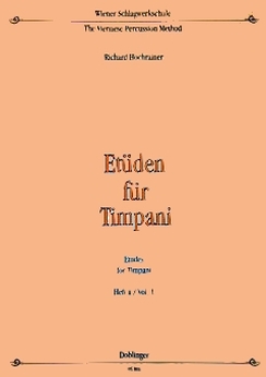 Musiknoten Etüden für Timpani, Hochrainer, Heft 1