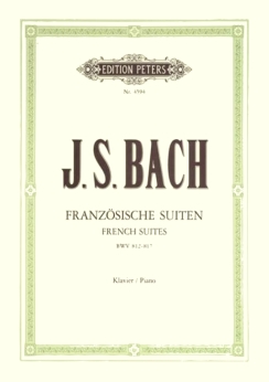 Musiknoten Bach, Französische Suiten - Klavier