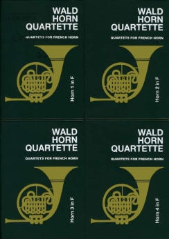 Musiknoten Waldhornquartette, Liebert - Band 1