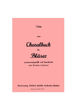 Musiknoten Choralbuch für Bläser, Stimmen