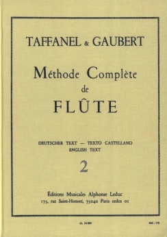 Musiknoten Methode Complete de Flute, 2.Teil, Taffanel & Gaubert