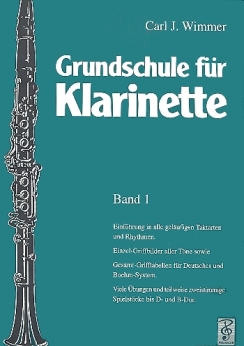 Musiknoten Grundschule für Klarinette, Wimmer - Band 1