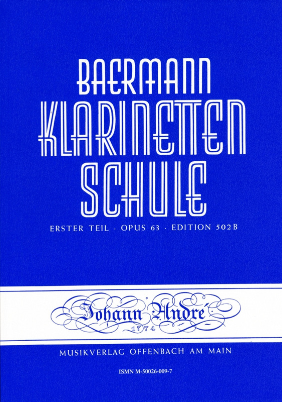 Musiknoten Klarinettenschule, Baermann, 1.Teil Nr. 502 B