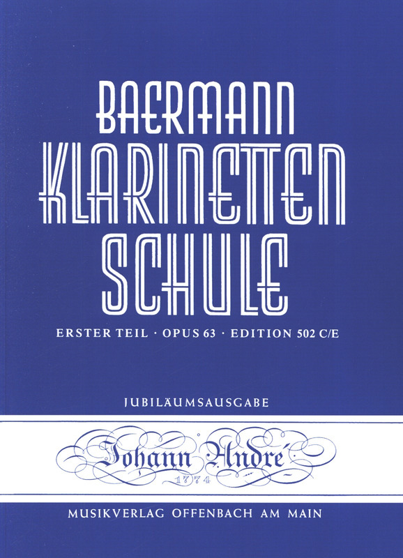 Musiknoten Klarinettenschule, Baermann, 1.Teil Nr. 502 C/E