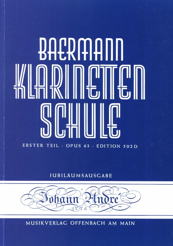 Musiknoten Klarinettenschule, Baermann, 1.Teil Nr. 502 D