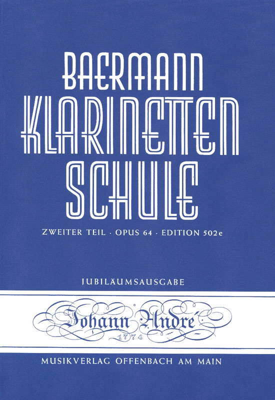 Musiknoten Klarinettenschule, Baermann, 2.Teil Nr. 502 E