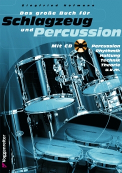Musiknoten Das große Buch für Schlagzeug und Percussion, Hofmann, mit CD